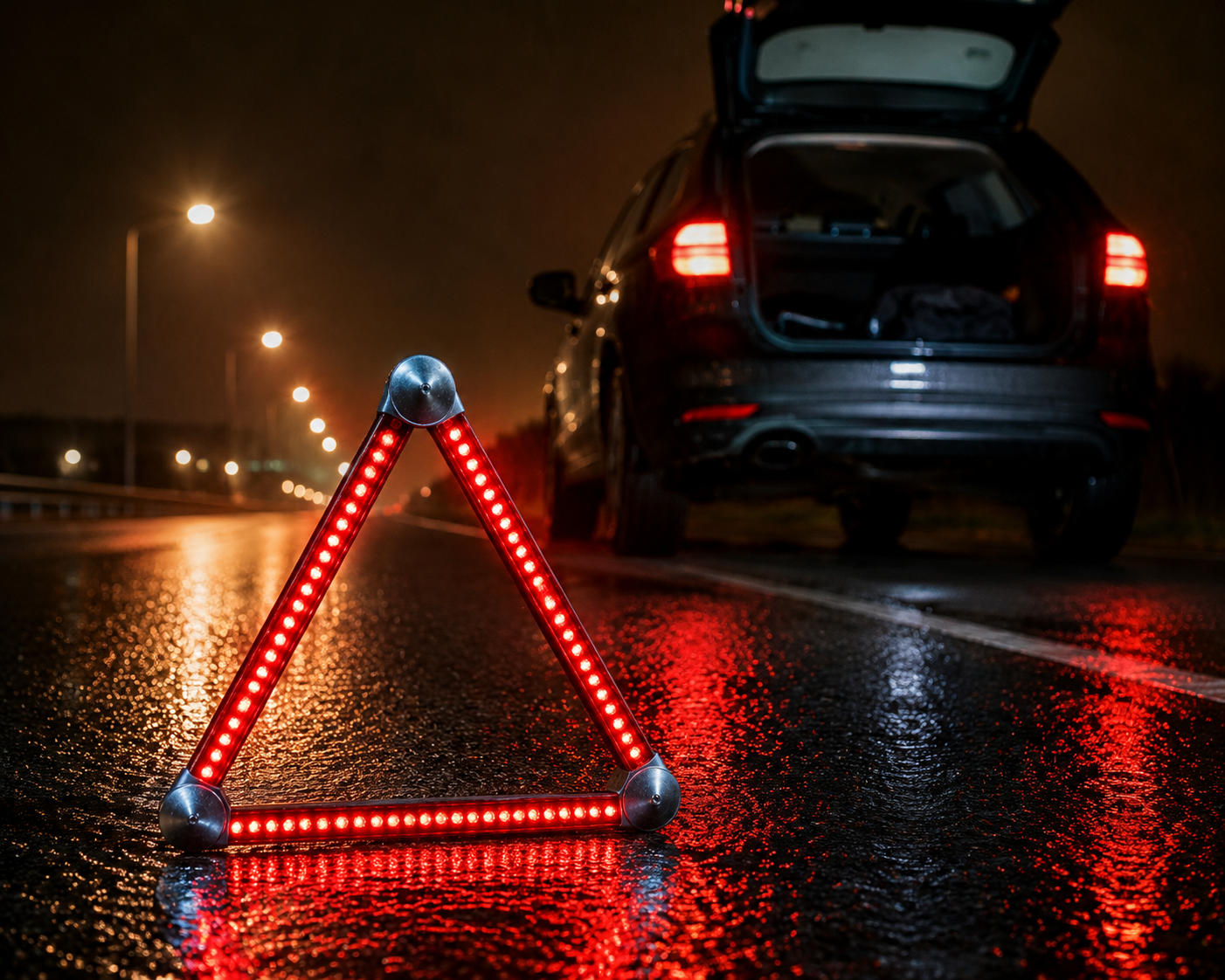 Baliza Triangulo con LED