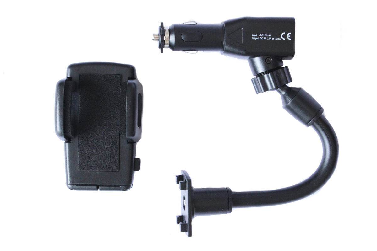 Soporte para Celular + Cargador USB x 2