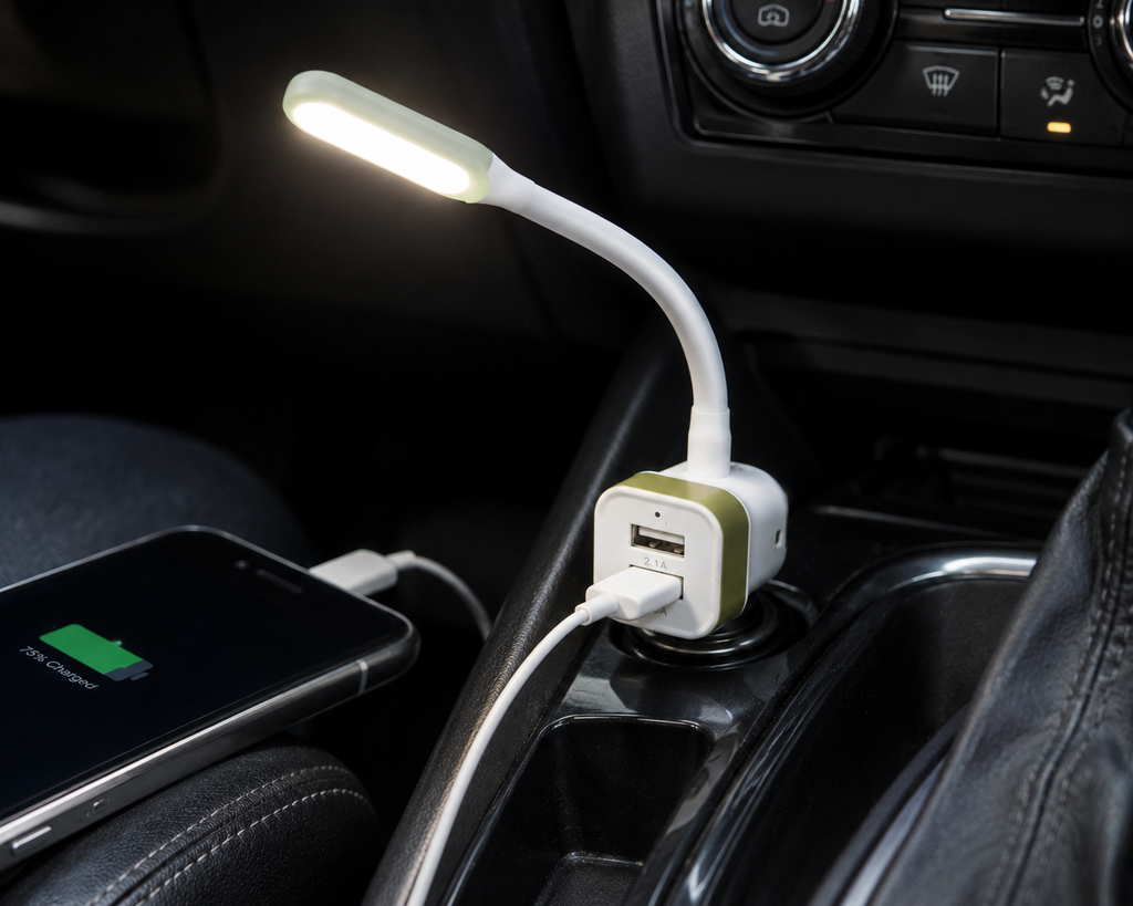 Luz Mapa Touch LED con USB x 2