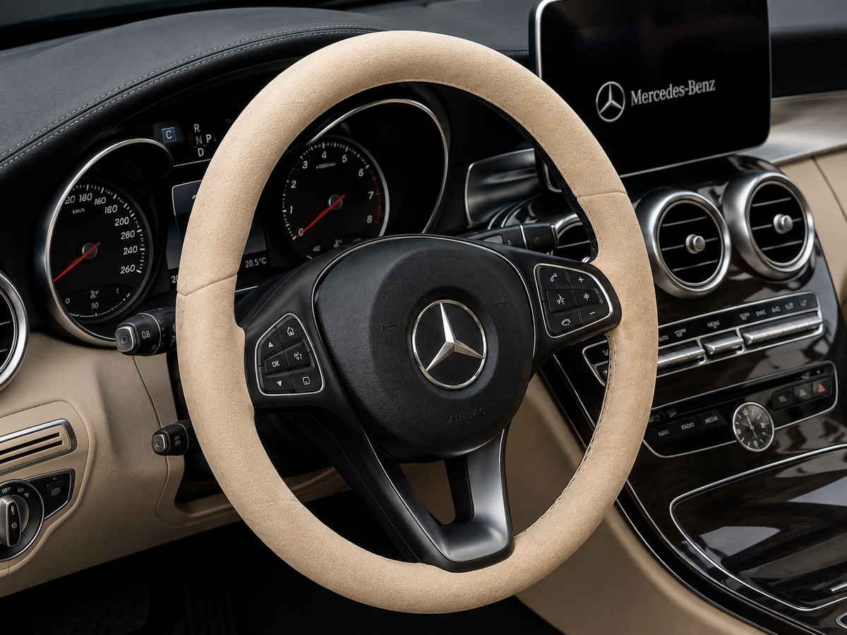 Cubrevolante Suede