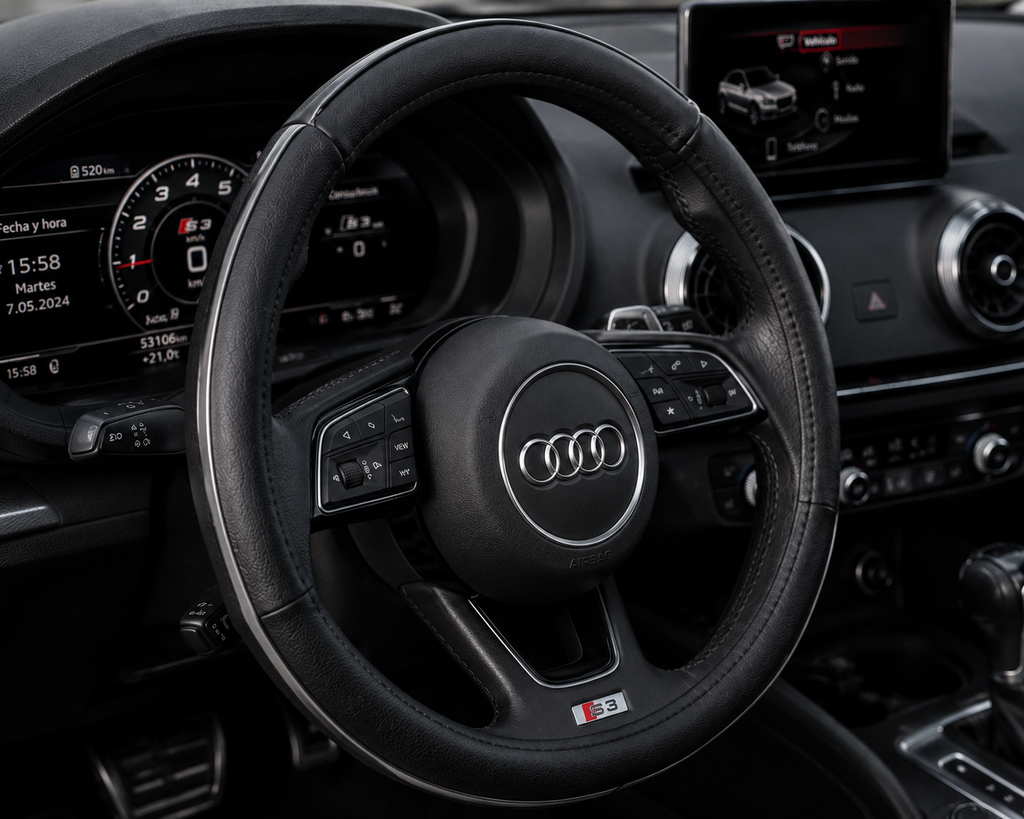 Cubrevolante Negro con Tira
