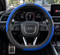 Cubrevolante Negro/Azul