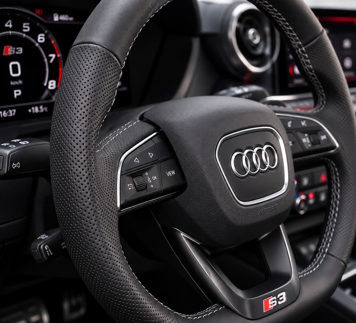 Cubrevolante Negro/gris