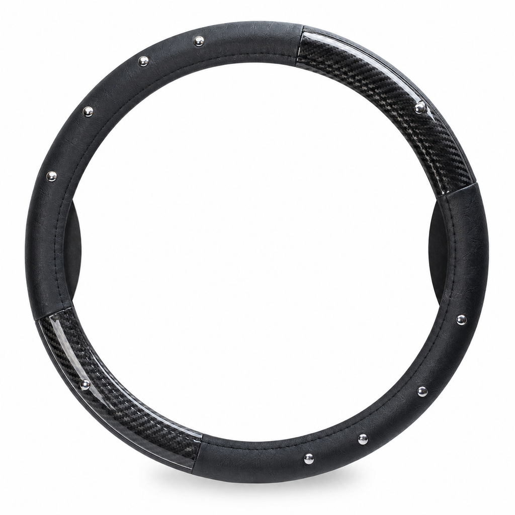 Cubrevolante Negro con Tachas