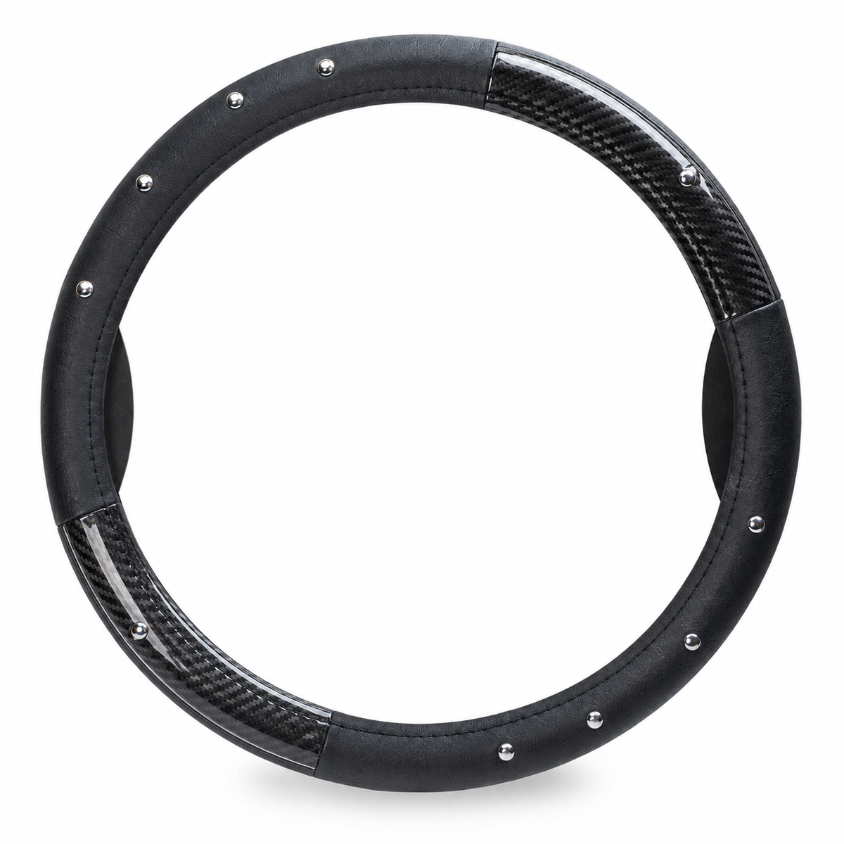 Cubrevolante Negro con Tachas