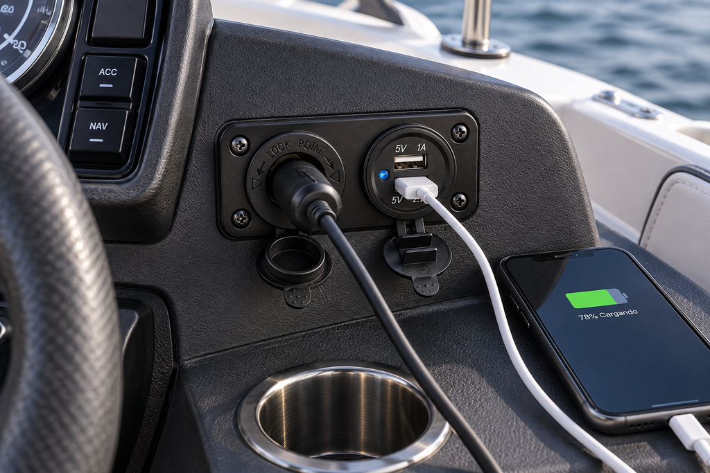 Adaptador Toma 12V + USB x 2