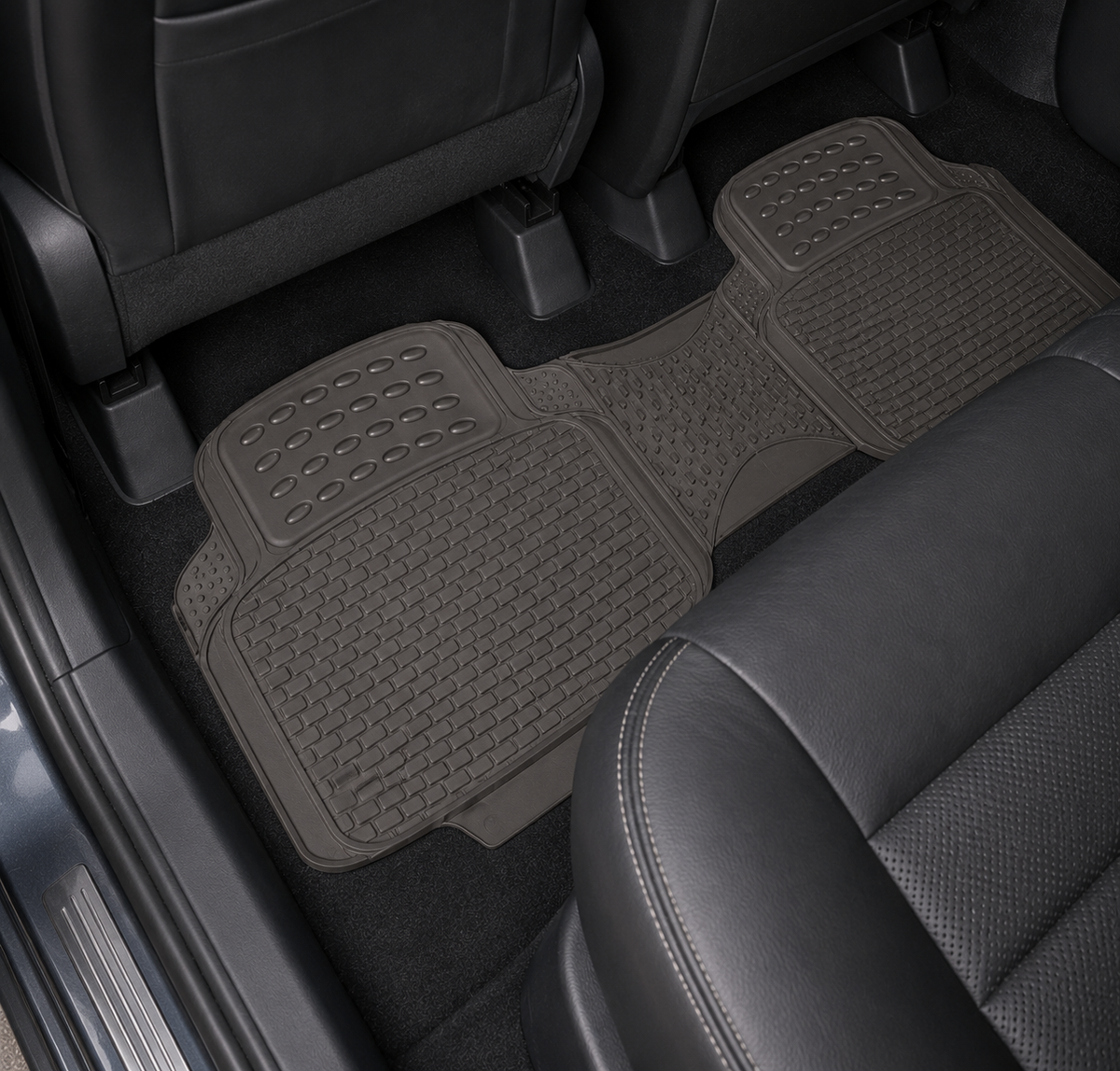 Cubrealfombra Goma Negra 3 Pc