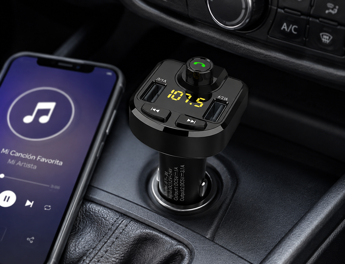 Bluetooth Transmisor Fm-usb x2