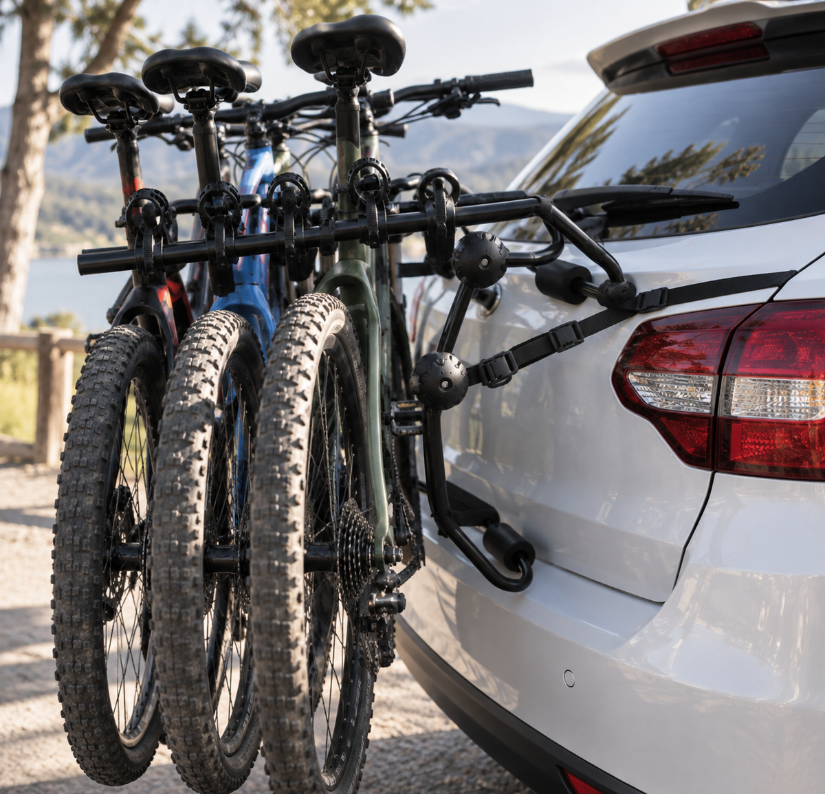 Porta Bicicletas P/Baul: 3 Bicis Luxe