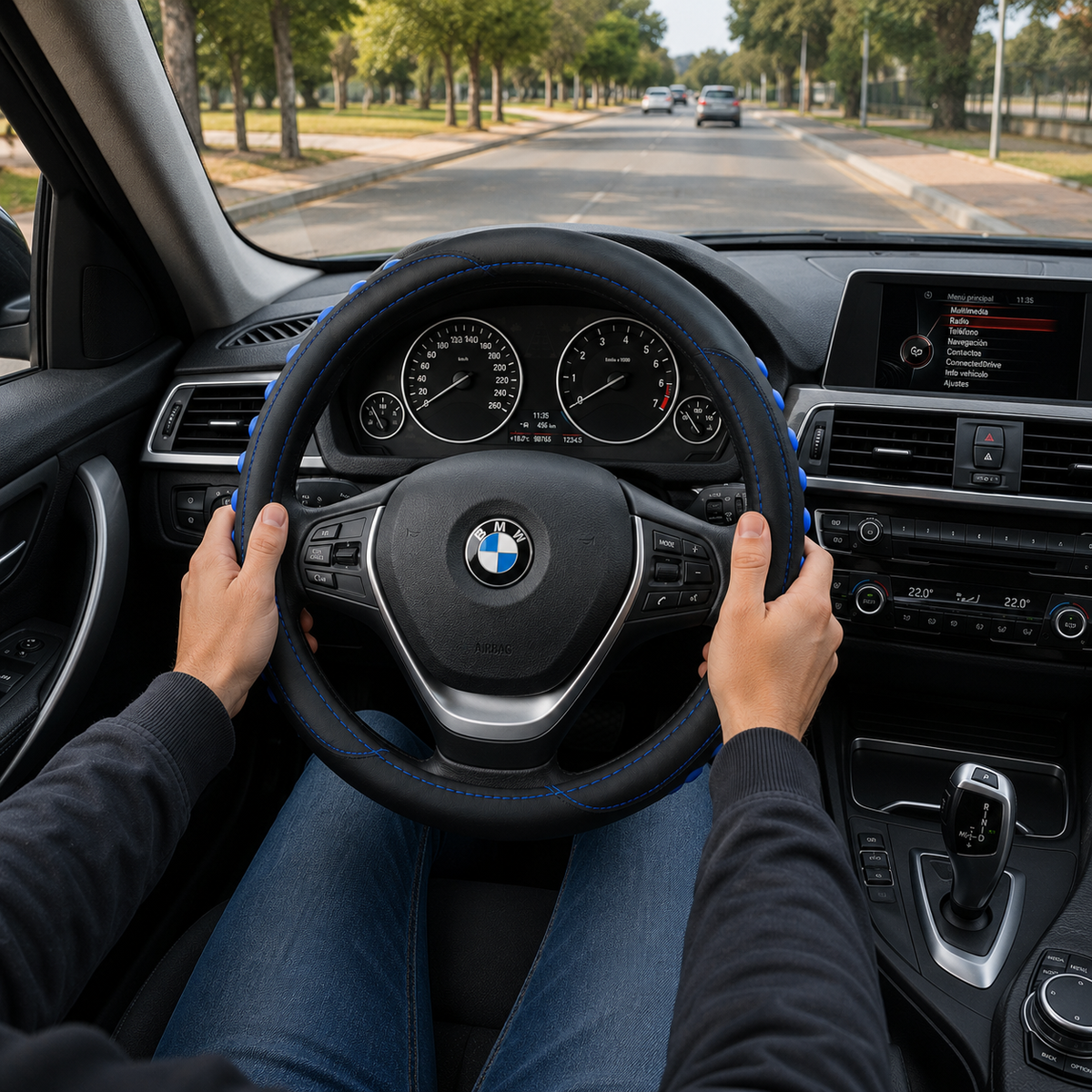 Cubrevolante con Massage Azul