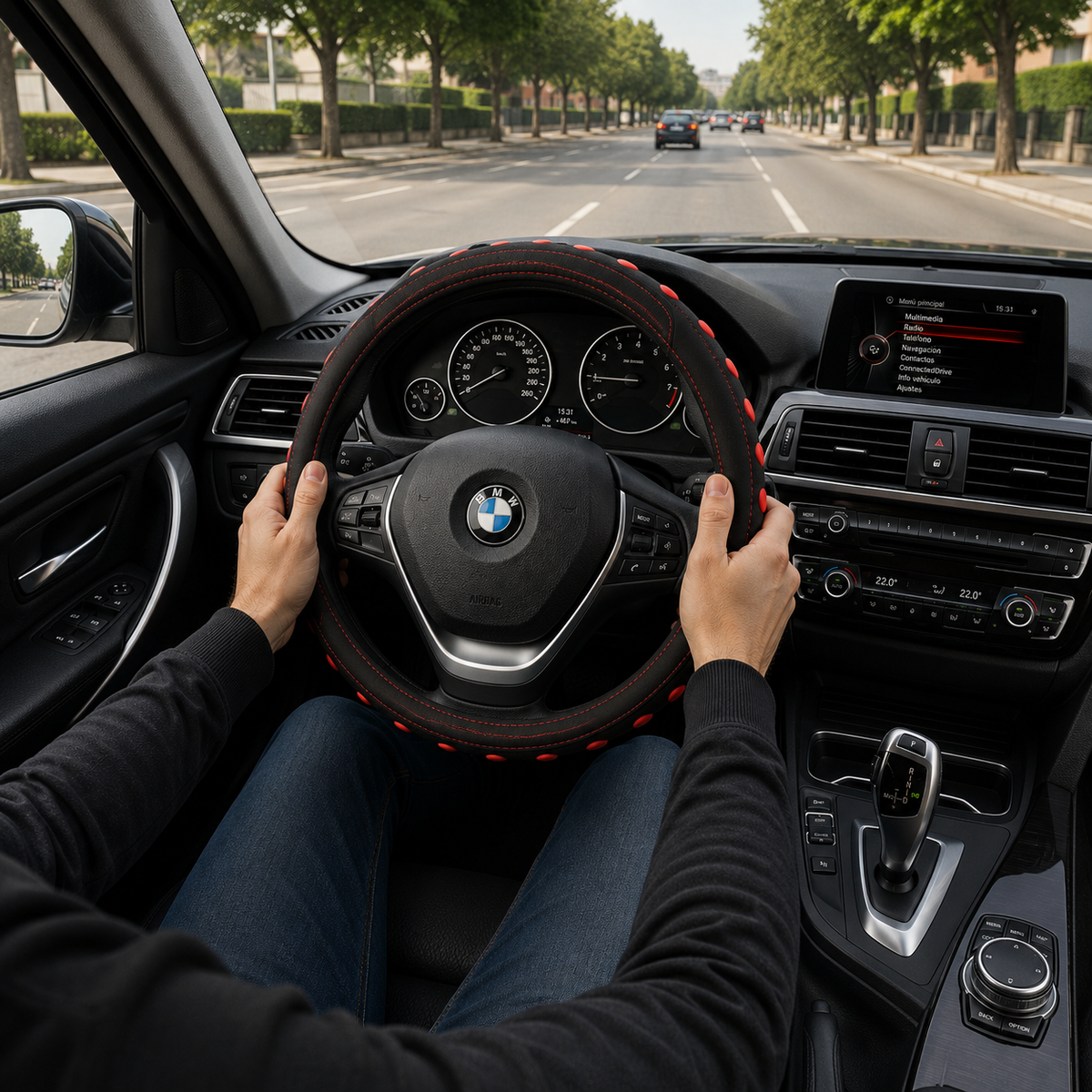 Cubrevolante con Massage Rojo