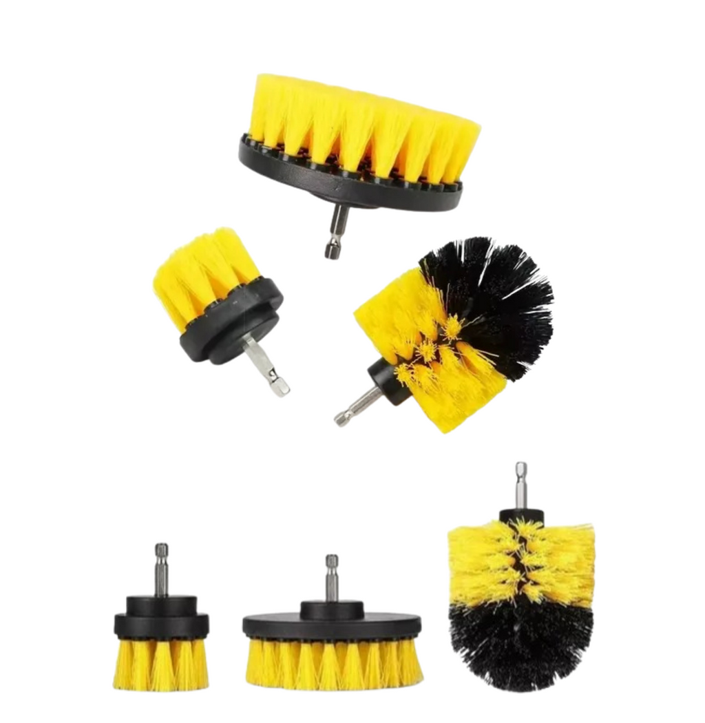 Set 3 Pcs Cepillo para Taladro Amarillo