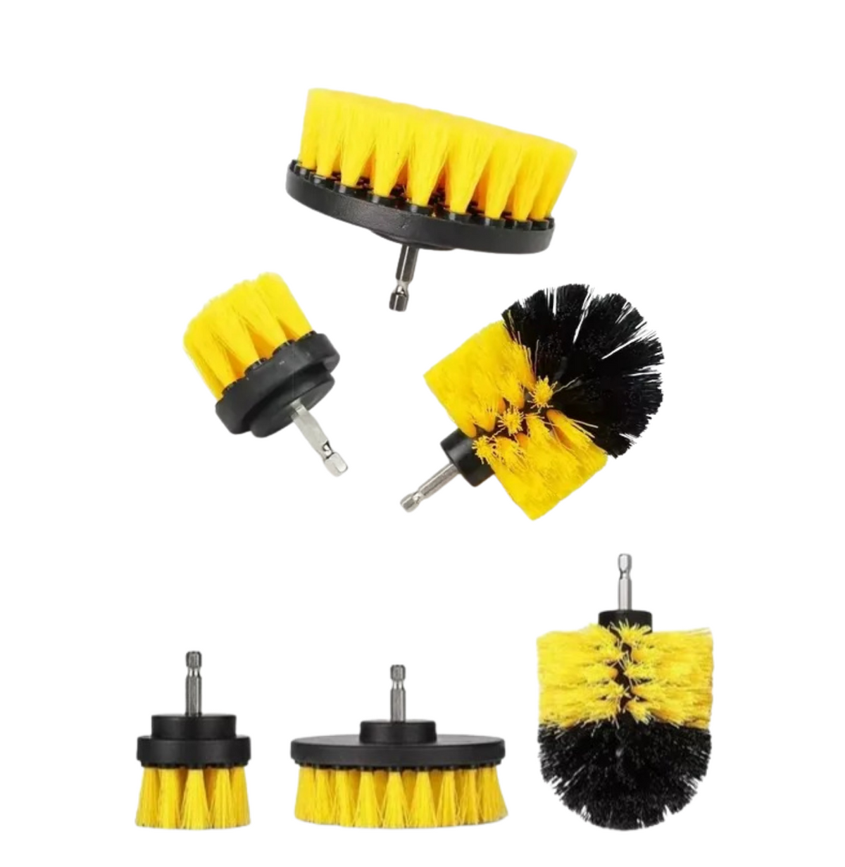 Set 3 Pcs Cepillo para Taladro Amarillo