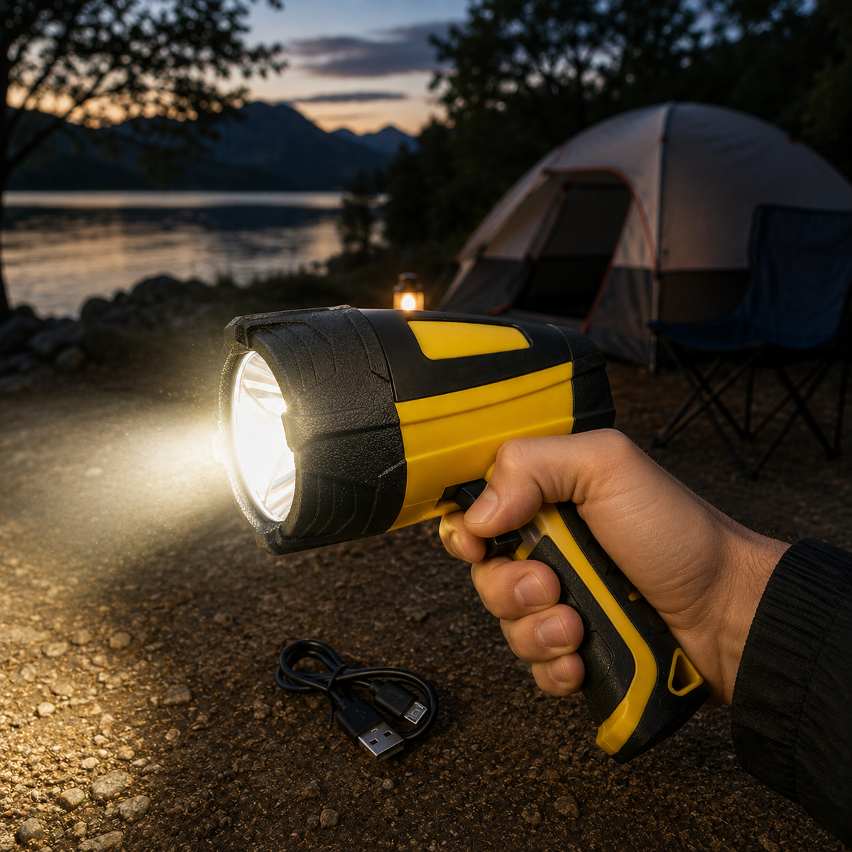 Faro Cazador Cree LED Recargable
