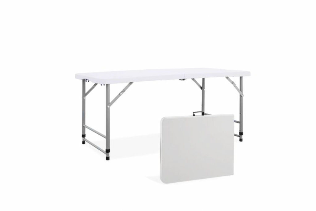 Mesa Plegable 120cm - Altura Regulable