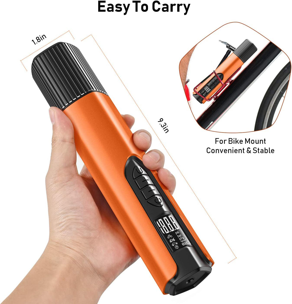 Compresor Inalambrico Tipo Cilindro-recargable C/Usb
