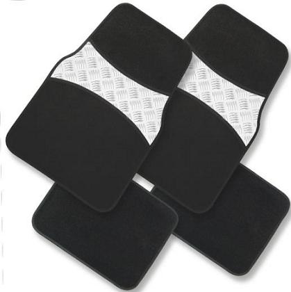 Cubrealfombra Boucle C/Aplique Plata