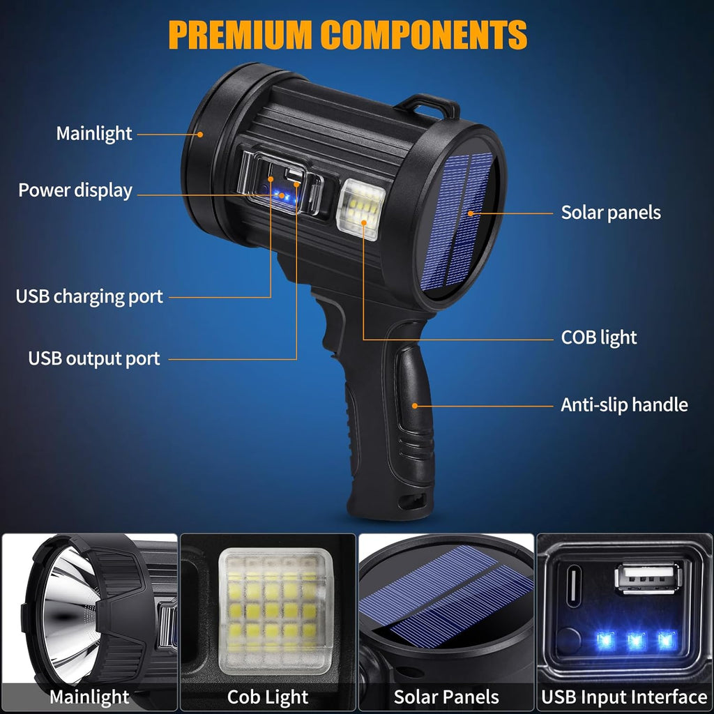 Faro Cazador LED Recargable Solar