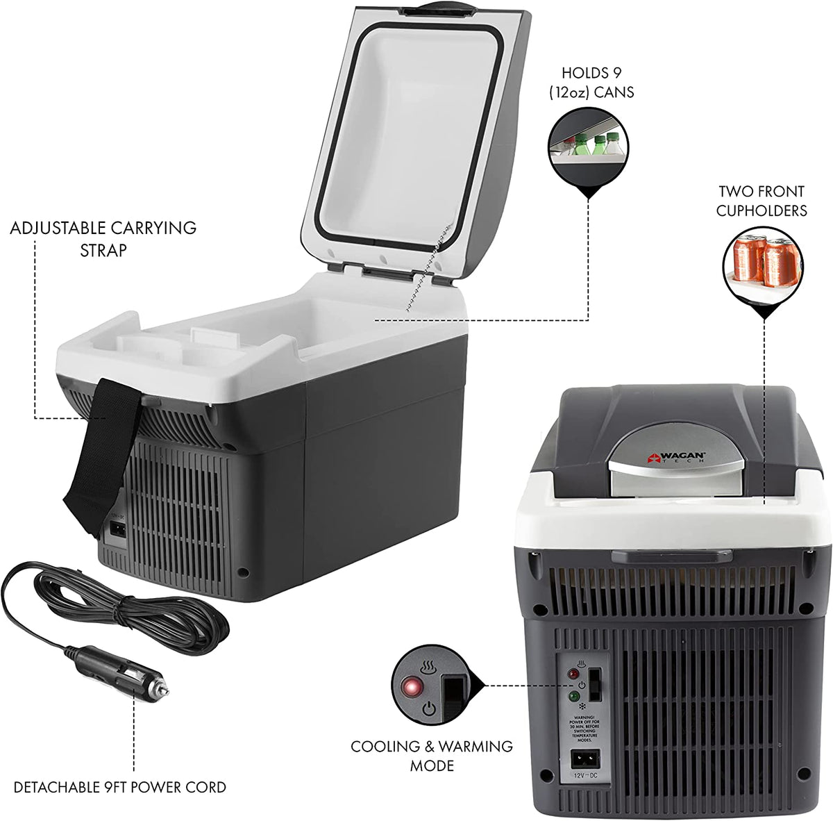 Heladera 8 Litros 12 V Frio / Calor