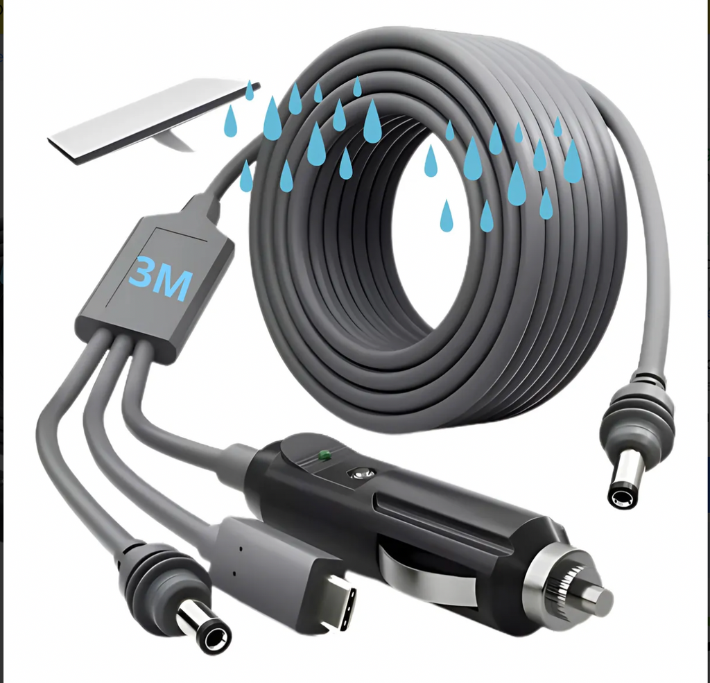 Cable 3 en 1 Resistente Agua 3m Starlink Mini uso 8094