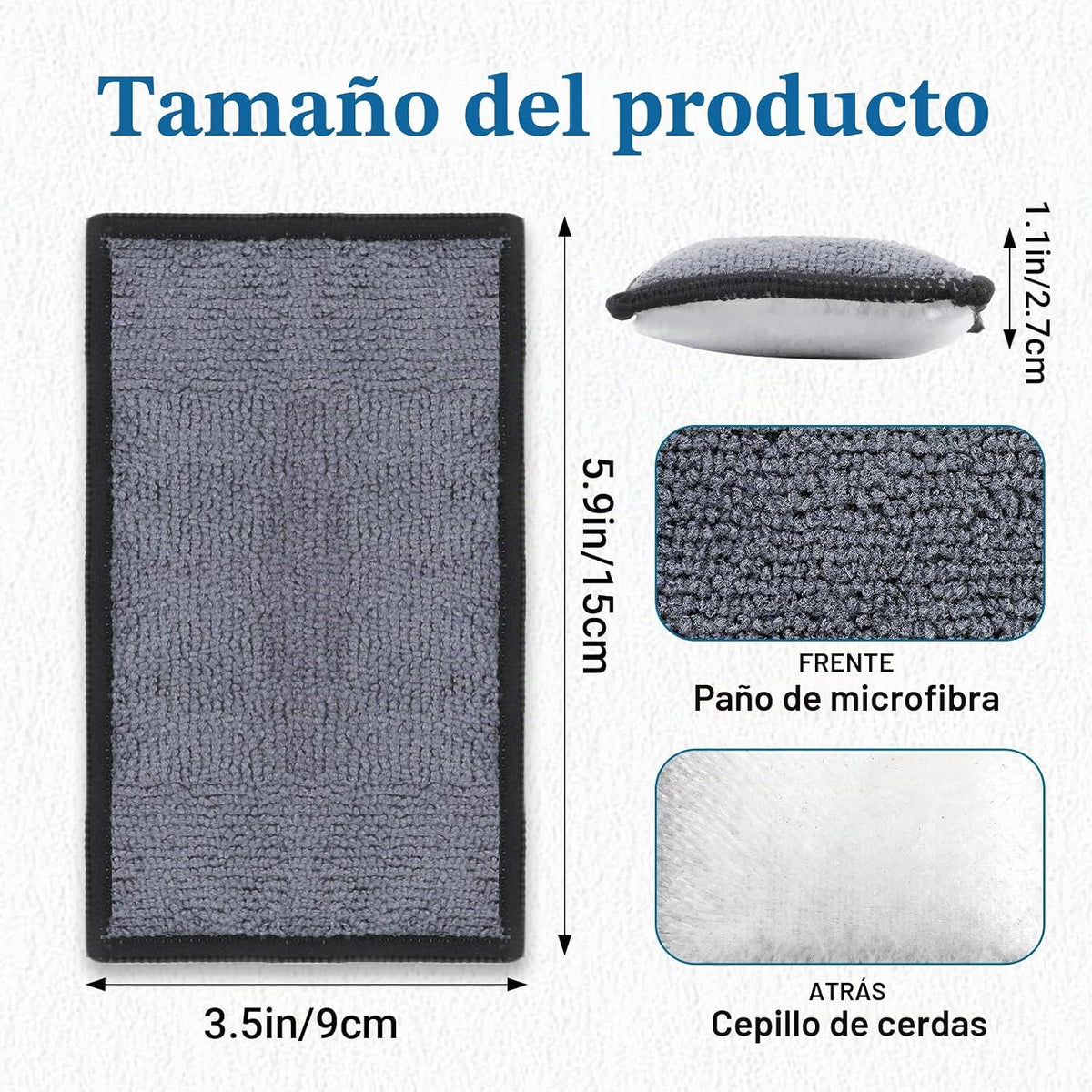 Pad doble Cara - Remoción + Microfibra Suave set 2 pcs
