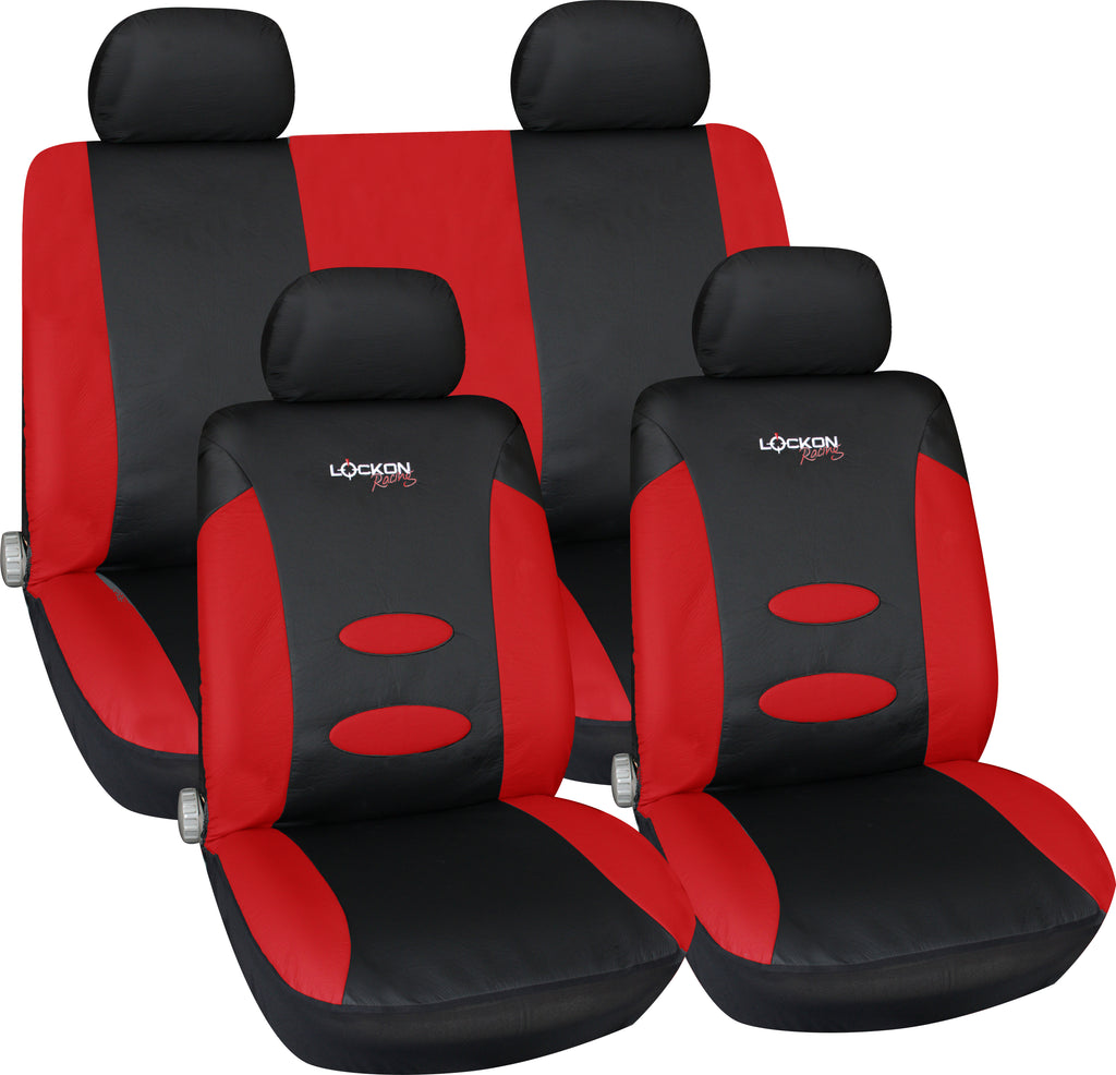 Set Fundas Simil Cuero Zm-10 Azul 13 pcs c/ cubre volante y cubre cinturon seg