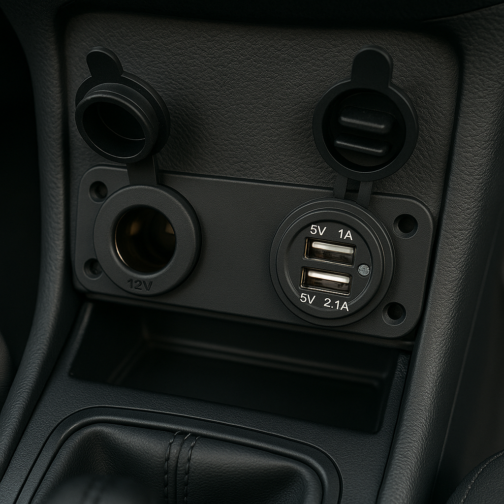 Adaptador Toma 12V + USB x 2