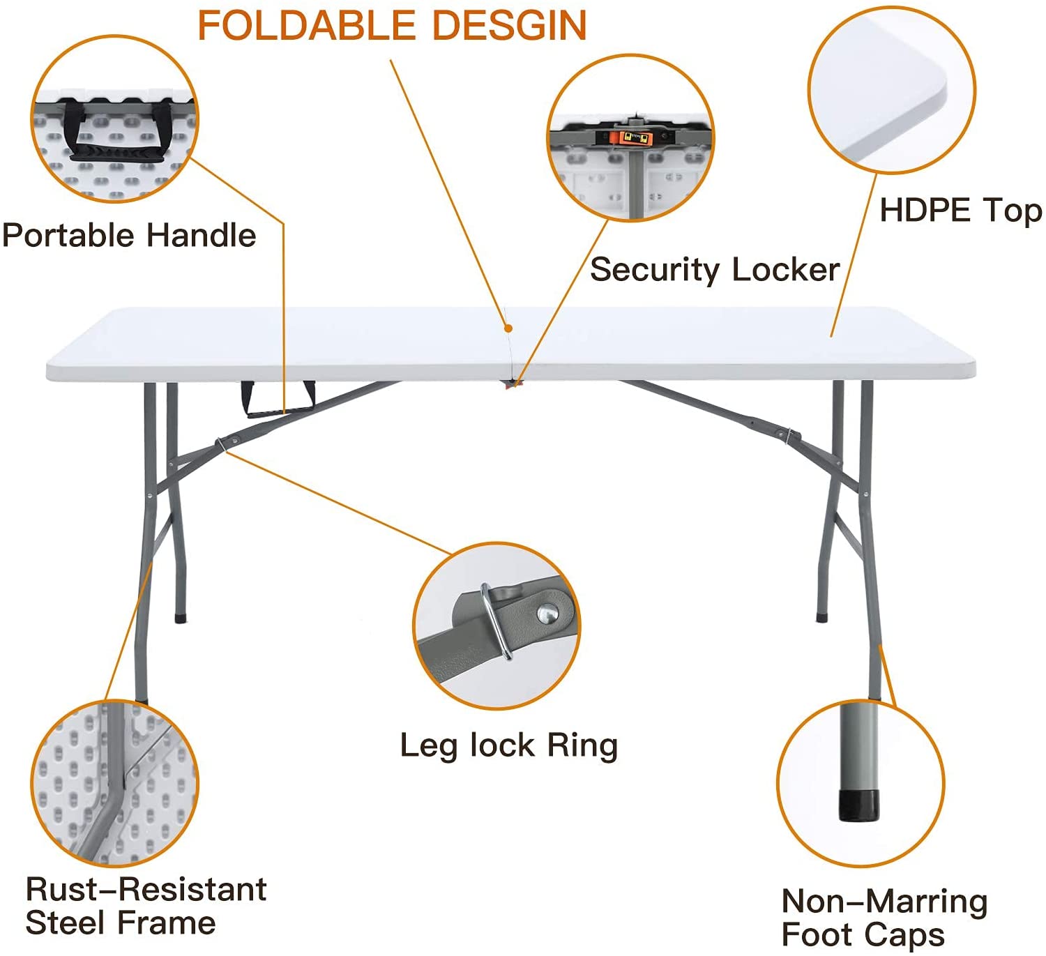 Mesa Plegable 180CM