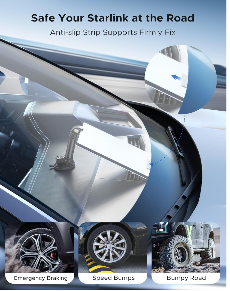 Soporte de Tablero con Ventosa para Starlink