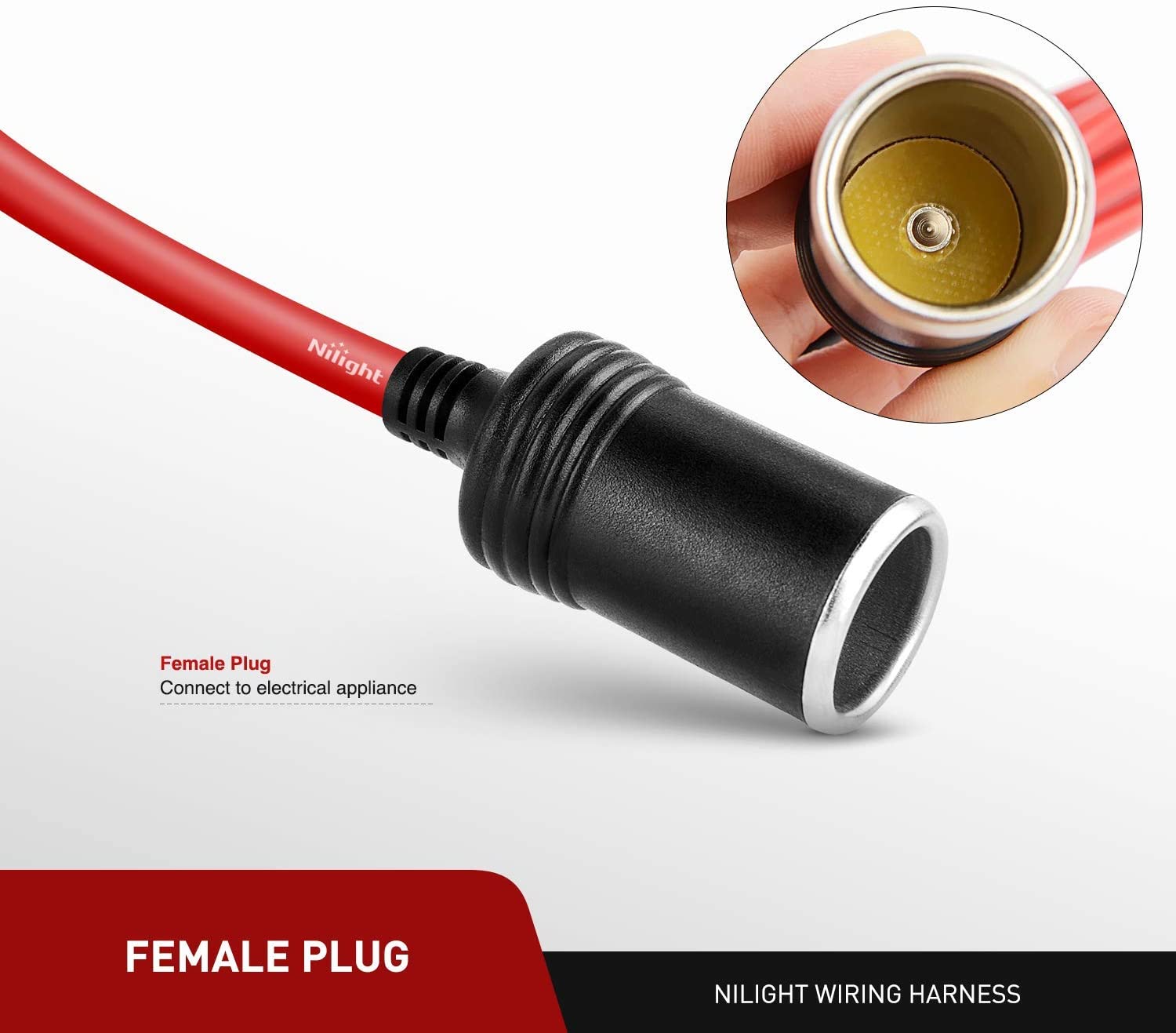 Cable Conector 12/24V. 3,6 Mts