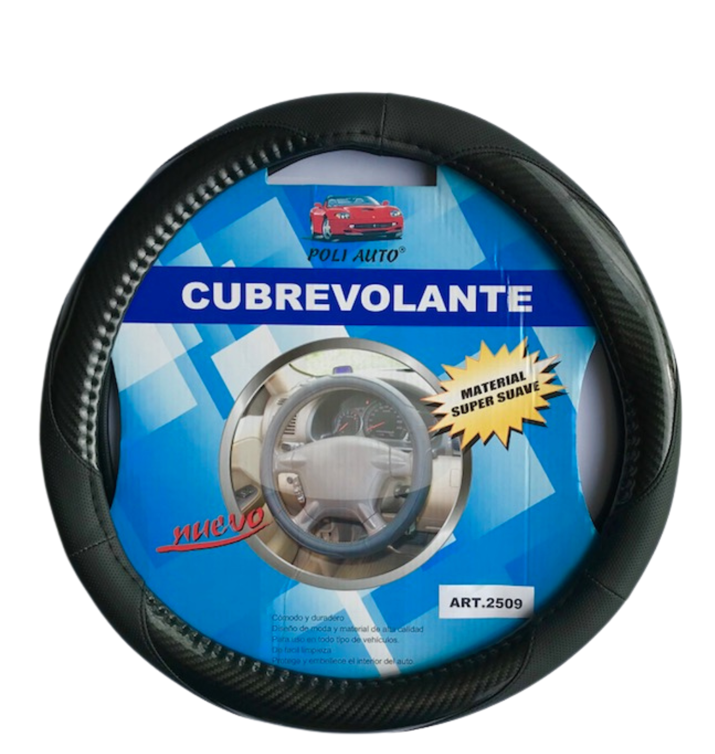 Cubrevolante Charol Negro