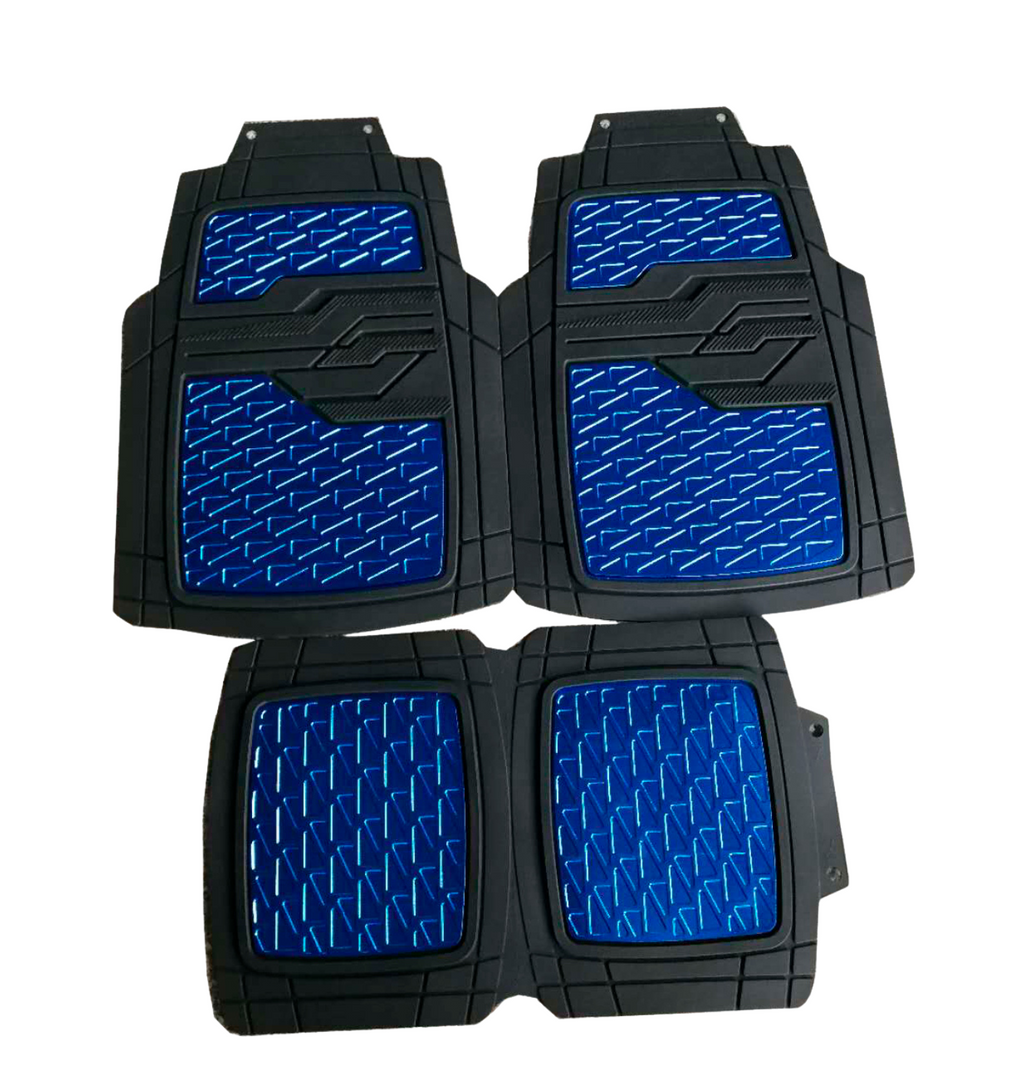 Cubrealfombra Goma 4 Pcs.c/ Pad Metalizado