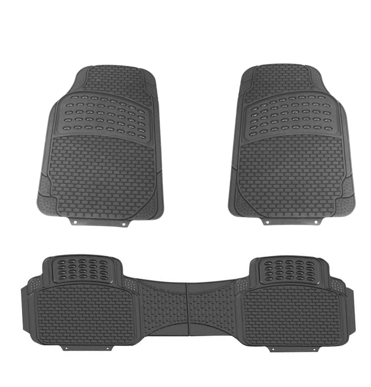 Cubrealfombra Goma Negra 3 Pc