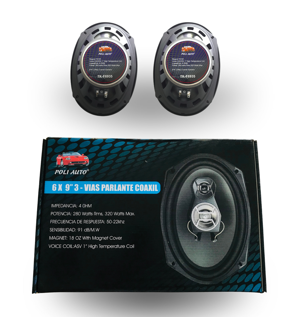 Parlante 6x9" 3 Vias 280W