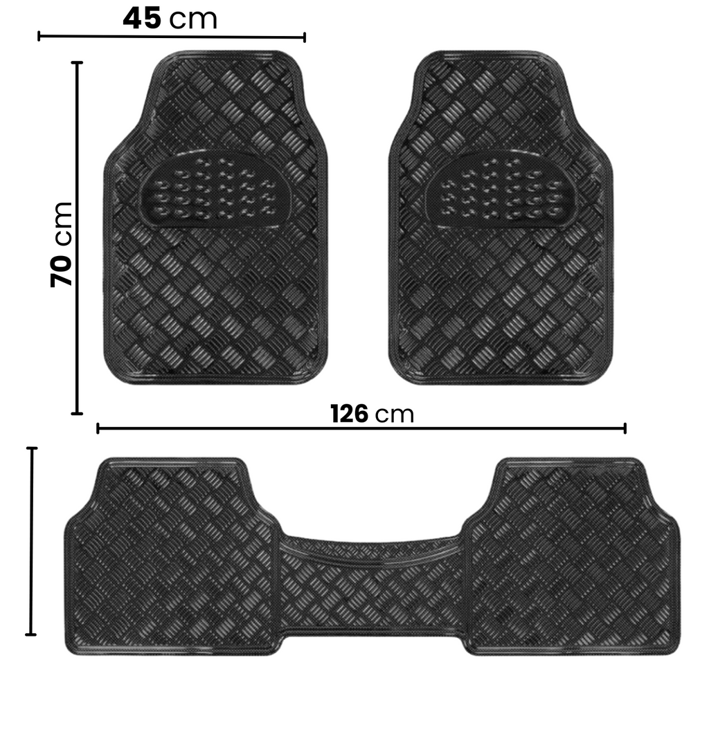 Cubrealfombra Tuning 3 Pcs Metalizada