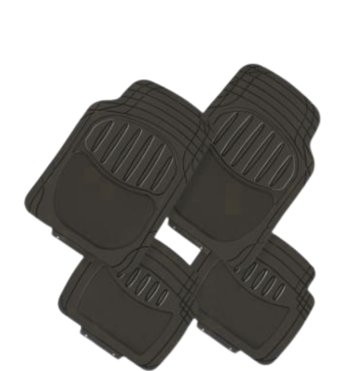 Cubrealfombra Goma Heavy 4 Pc. D 74x45 T 45x44 Gris