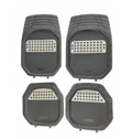 Cubrealfombra Goma 4 Pcs.antiderrame C/ Aplique Plata