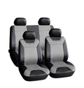 Set Fundas Simil Cuero B001 Gris 13 pcs c/ cubre volante y cubre cinturon seg