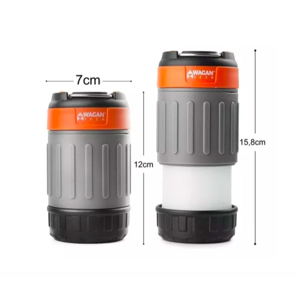 Farol y Linterna Recargable Alargado C/Usb