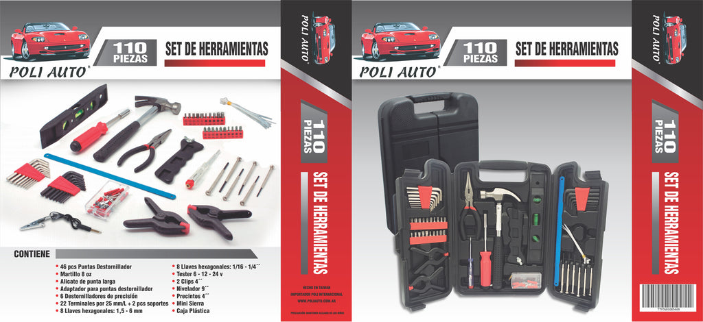 Set Herramientas x 110 Pcs