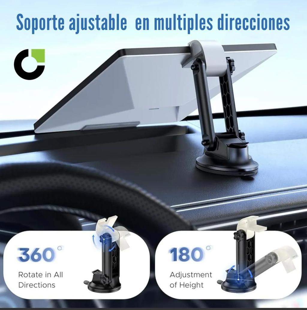 Soporte Tablero 360 Ventosa Starlink Mini uso 8087